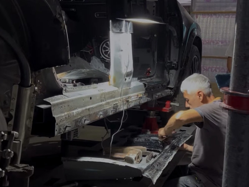 Ремонт Mercedes Benz после ДТП