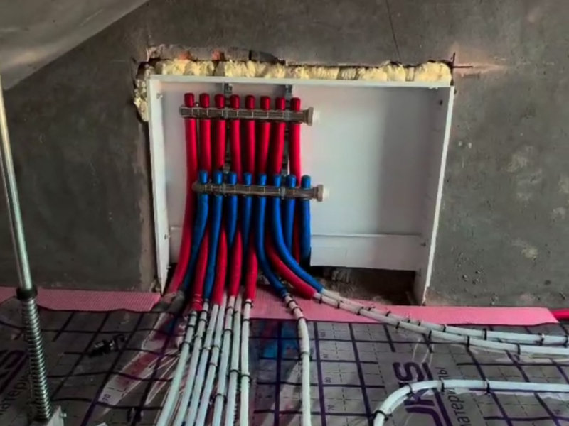 Isitish tizimi, iliq pol uchun kollektor