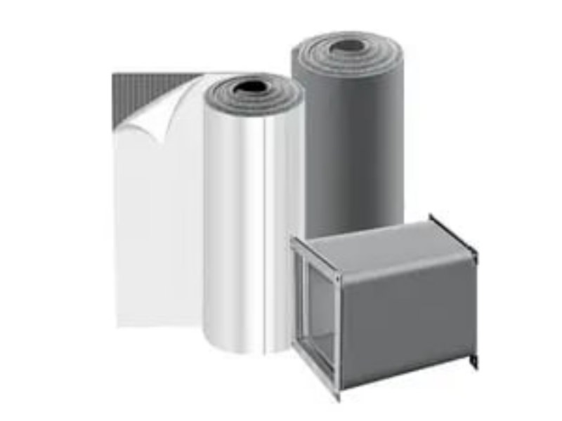 Самоклеющая тепло, паро, шума изаляционный материал из вспененного полиэтилена. Применяется для защиты вентиляции от наружных климатических факторов, для сохранения температуры проходящего воздуха и шумоподовления.