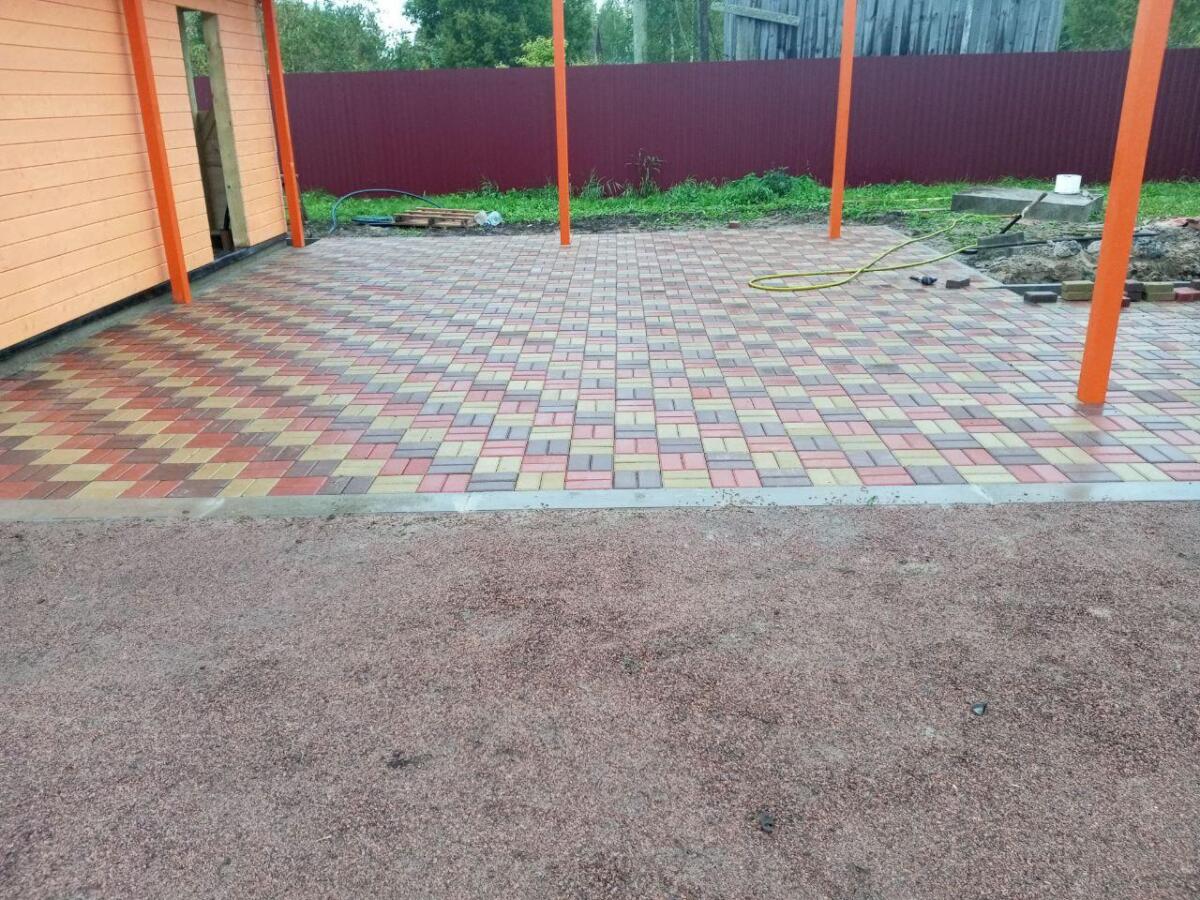 брусчатка на беседка