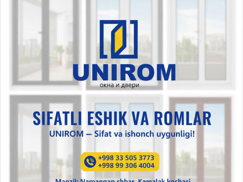 ✨ Vitraj, fasad, eshik-rom – barchasi bir joyda!  🧩 AKFA / Ekopen / Imzo mahsulotlari  🛁 Dushkobina, moskiyontsetka, butka,📍 Namangan + viloyatlar bo‘yicha xizmat  📲 Buyurtma / o‘lchov:📞 +998335053773 ⬇️ Ishlarimizga qarang ⬇️