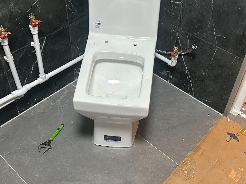 установка унитаза