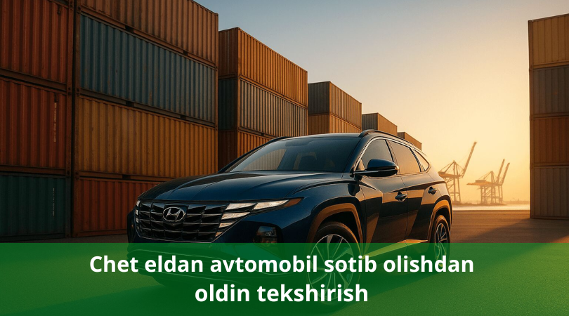 Chet elda mashina sotib olishdan oldin uni qanday tekshirish kerak
