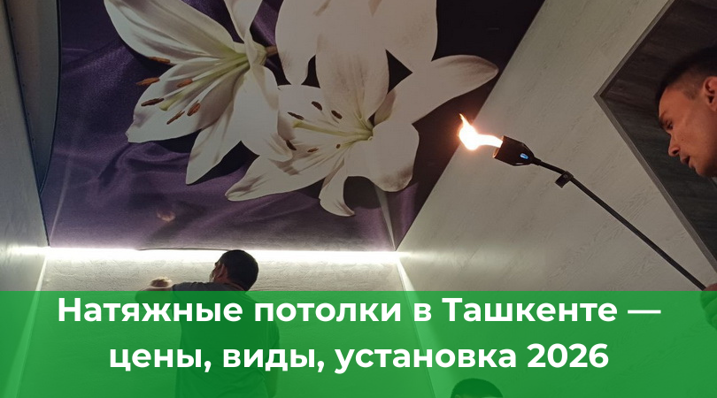 Натяжные потолки в Ташкенте &mdash; виды и цены 2026