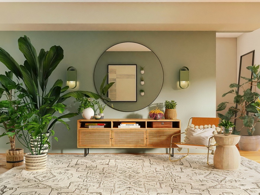 Науральные материалы в интерьере Тренды 2026