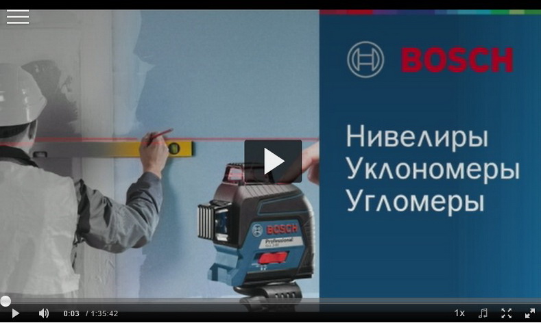 Нивелиры, угло- и уклономеры Bosch