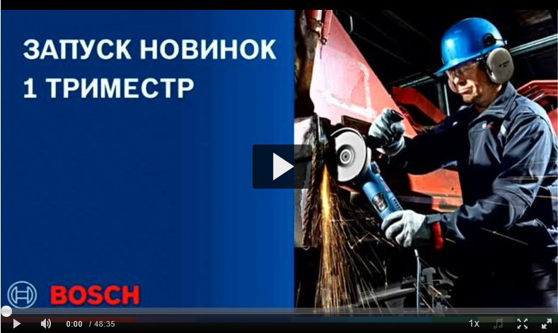 Новинки инструментов Bosch Professional 2020