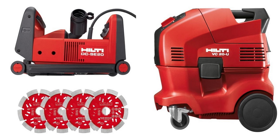 Штробление стен Hilti